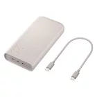 Samsung Power Bank 20000mAh 45W SFC - 3x USB-C - Bézs