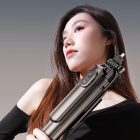 Teleszkópos Szefibot / Állvány Kettős LED Lámpával - 1.75m - Fekete