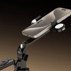 Teleszkópos Szefibot / Állvány Kettős LED Lámpával - 1.75m - Fekete