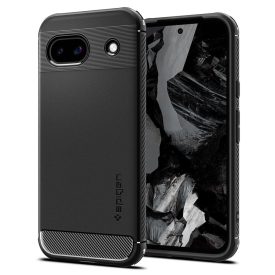 Google Pixel 8A Tok - Spigen Rugged Armor - Fekete Google Pixel 8A Tok - Spigen Rugged Armor - Fekete