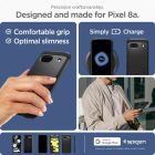 Google Pixel 8A Tok - Spigen Tough Armor - Fekete