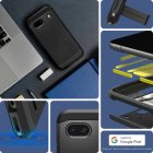 Google Pixel 8A Tok - Spigen Tough Armor - Fekete