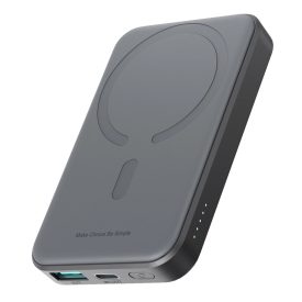 Joyroom W020 Mini Power Bank 5000mAh 20W Induktív Töltővel + C-C Kábellel - Fekete   Joyroom W020 Mini Power Bank 5000mAh 20W Induktív Töltővel + C-C Kábellel - Fekete