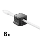 Joyroom Mágneses Kábelrendező x 6 db - Fekete