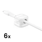 Joyroom Mágneses Kábelrendező x 6 db - Fehér