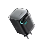 Joyroom JR-TCL02 GaN Hálózati Töltő 65W - USB-A + USB-C + USB-C Kábel - Fekete