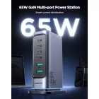 Joyroom JR-TCM02 GaN Hálózati Töltő 65W - 4x USB-C + 2x USB-A - Szürke