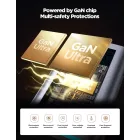 Joyroom JR-TCM02 GaN Hálózati Töltő 65W - 4x USB-C + 2x USB-A - Szürke
