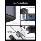 Joyroom JR-TCM02 GaN Hálózati Töltő 65W - 4x USB-C + 2x USB-A - Szürke