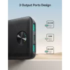 Joyroom JR-PBF15 CCC Power Bank 10000mAh 22.5W - 2x USB-A + USB-C - Fekete