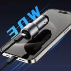 Dudao R14 Autós Töltő 30W - USB-C - Ezüst