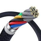 Baseus Crystal Shine USB-C - USB-C USB3.2 Kábel - 1.5m 100W 20Gbps - Fekete