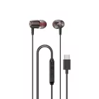Dudao X1PROT Vezetékes In-Ear Fülhallgató - USB-C - Fekete