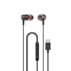   Dudao X1PROT Vezetékes In-Ear Fülhallgató - USB-C - Fekete