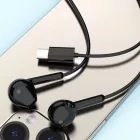Dudao X3C Vezetékes Fülhallgató - USB-C - Fekete