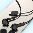 Dudao X3C Vezetékes Fülhallgató - USB-C - Fekete
