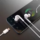 Dudao X3C+ Vezetékes Fülhallgató - USB-C - Fehér