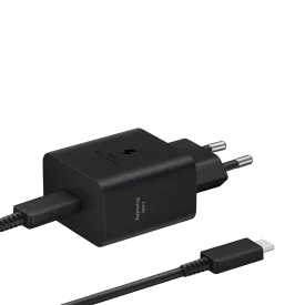Samsung Hálózati Töltő 45W - USB-C + C-C Kábel - Fekete