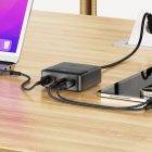 Acefast Z6 GaN Hálózati Töltő 65W - 2x USB-A + 2x USB-C - Fekete