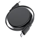 Acefast USB-C - USB-C Kábel - 0.8m 60W - Fekete