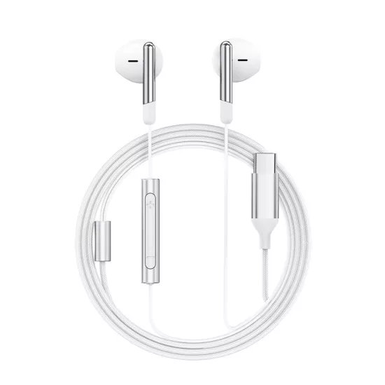 Acefast L3 Vezetékes Fühallgató USB-C Csatlakozóval és Mikrofonnal - Fehér