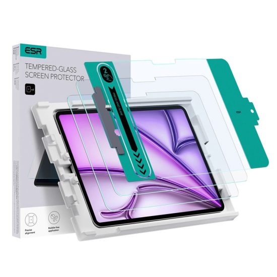 iPad Air 13" (2024/2025) Kijelzővédő Üvegfólia - ESR Tempered Glass x 2 db