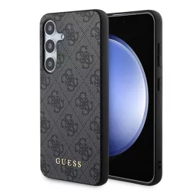 Samsung Galaxy A35 Tok - Guess 4G Metal Gold Logo - Fekete