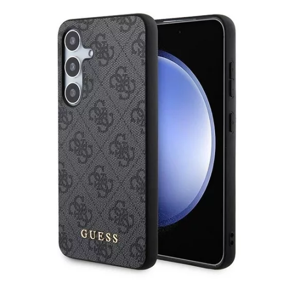Samsung Galaxy A35 Tok - Guess 4G Metal Gold Logo - Fekete