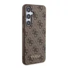 Samsung Galaxy A55 Tok - Guess 4G Metal Gold Logo - Barna