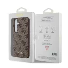 Samsung Galaxy A55 Tok - Guess 4G Metal Gold Logo - Barna