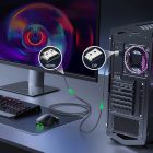 Ugreen DisplayPort - HDMI Kábel - 4K 60Hz 3m - Szürke