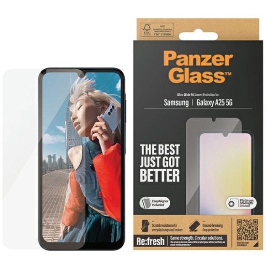 Samsung Galaxy A25 5G Kijelzővédő Üvegfólia - PanzerGlass Ultra-Wide Fit