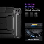 iPad Pro 11" (2024) Tok - Spigen Rugged Armor Pro - Fekete