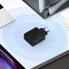 Samsung Hálózati Töltő Duo 50W - 2x USB-C + C-C Kábel - Fekete