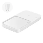 Samsung Wireless Charger Duo Induktív Töltő 15W - Hálózati Töltővel és Kábellel - Fehér