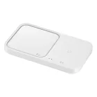 Samsung Wireless Charger Duo Induktív Töltő 15W - Hálózati Töltővel és Kábellel - Fehér
