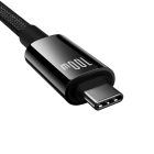 Baseus Tungsten Gold USB-C - USB-C 3.2 Kábel - 1.5m 100W 4K 60Hz - Fekete