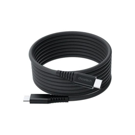 Choetech USB-C - USB-C Mágneses Kábel - 1.8m 240W PD3.1 - Fekete