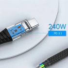 Choetech USB-C - USB-C Mágneses Kábel - 1.8m 240W PD3.1 - Fekete
