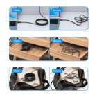 Choetech USB-C - USB-C Mágneses Kábel - 1.8m 240W PD3.1 - Fekete