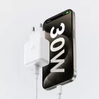 Joyroom JR-TCF24 Hálózati Töltő 30W - USB-C - PD QC SFC - Fehér