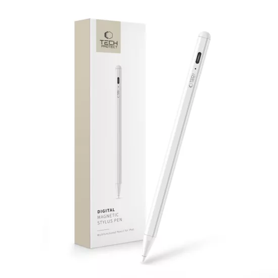Tech-Protect Digital Stylus Magnetic iPad Érintőceruza - Fehér