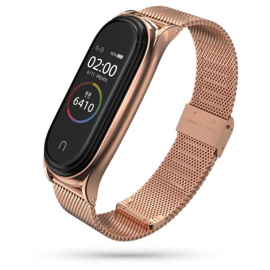 Xiaomi Mi Smart Band 5 / 6 / 6 NFC Szíj - Tech-Protect MilaneseBand - Pink