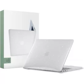   MacBook Air 13" (2018-2020) Tok - Tech-Protect SmartShell - Átlátszó-Csillogó