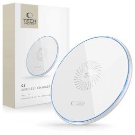 Tech-Protect QI15W-C1 15W Indukciós Töltő - Fehér Tech-Protect QI15W-C1 15W Indukciós Töltő - Fehér