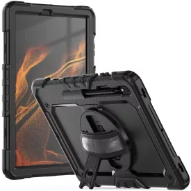   Samsung Galaxy Tab S7+ Plus / S8+ Plus / S7 FE 12.4" Tok - Tech-Protect Solid360 - Fekete