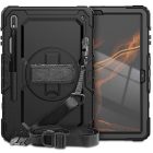 Samsung Galaxy Tab S7+ Plus / S8+ Plus / S7 FE 12.4" Tok - Tech-Protect Solid360 - Fekete