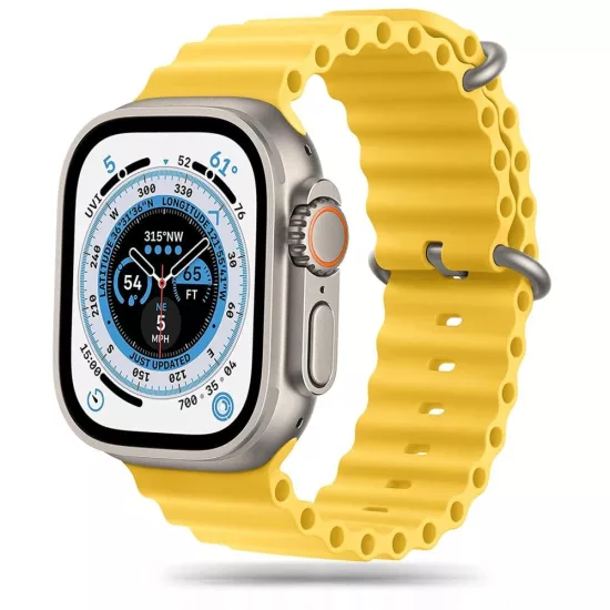 Apple Watch 4 / 5 / 6 / 7 / 8 / 9 / 10 / SE / Ultra 1 / 2 (44/45/46/49 mm) Szíj - Tech-Protect IconBand Pro - Sárga