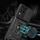 Samsung Galaxy M33 5G Tok - Tech-Protect CamShield Pro - Fekete