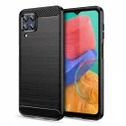 Samsung Galaxy M33 5G Tok - Tech-Protect TPUCarbon - Fekete